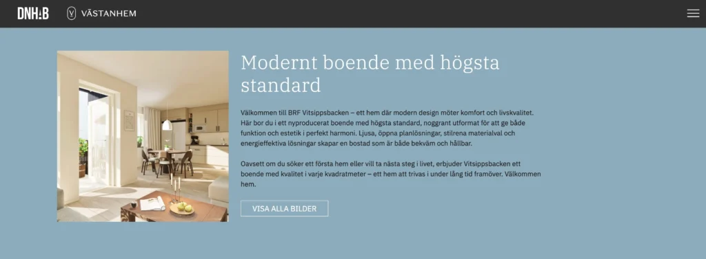 En sektion från hemsidan brfvitsippsbacken.se